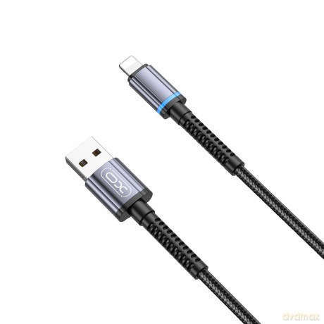 XO kabel NB215 USB - Lightning 1,0 m 2,4A czarny