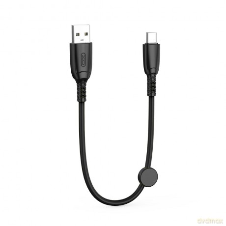 XO kabel NB247 USB - USB-C 0,25 m 6A czarny