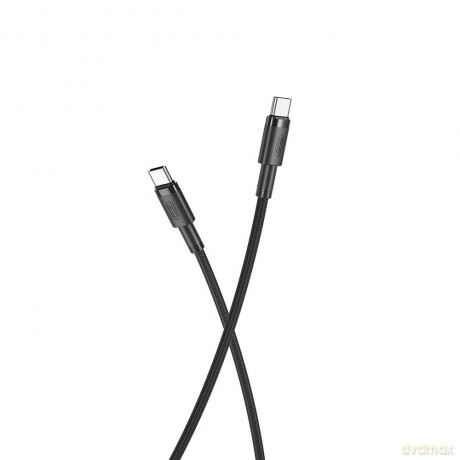 XO kabel NB-Q199 PD USB-C - USB-C 1,5m 100W czarny