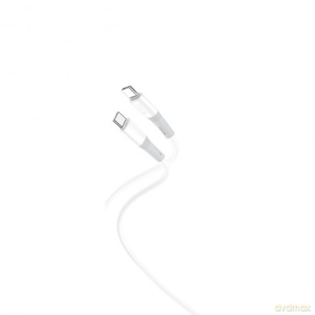 XO kabel NB-Q226B USB-C - USB-C 1m 60W biały