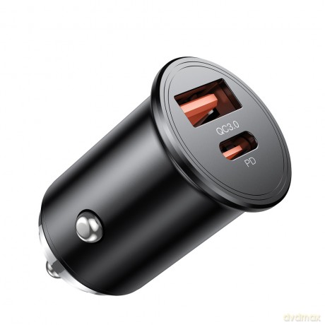 XO ładowarka samochodowa CC43 PD QC 3.0 45W 1x USB 1x USB-C czarna