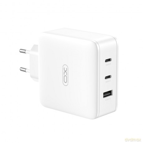 XO ładowarka sieciowa CE14 PD QC 3.0 100W 1x USB 2x USB-C biała