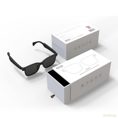 XO okulary bluetooth E5 przeciwsłoneczne czarne nylonowe UV400