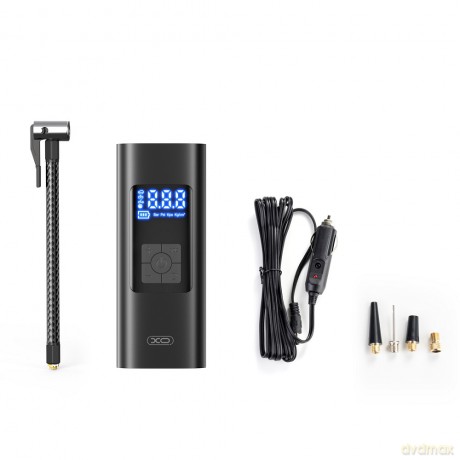 XO pompka do kół CZ012 czarna uniwersalna 12V 6000mAh bezprzewodowa
