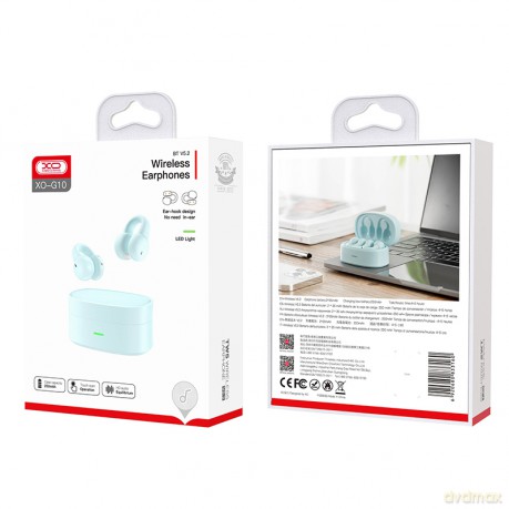 XO słuchawki Bluetooth G10 TWS niebieskie