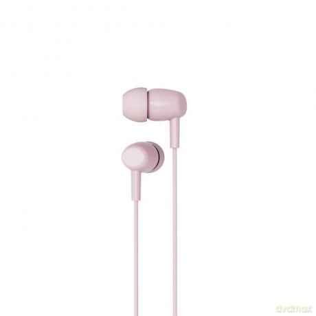 XO Słuchawki przewodowe EP50 jack 3,5mm dokanałowe różowe 1szt