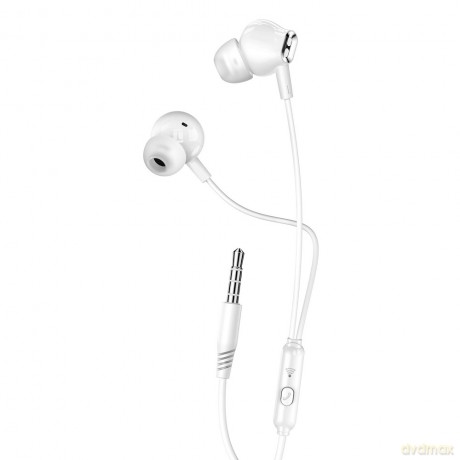 XO słuchawki przewodowe EP58 jack 3,5mm dokanałowe białe