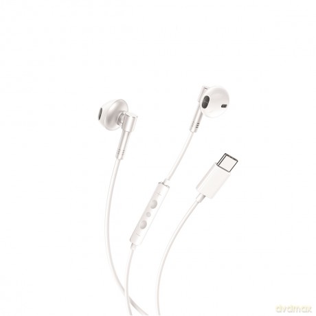 XO słuchawki przewodowe EP60 USB-C douszne białe