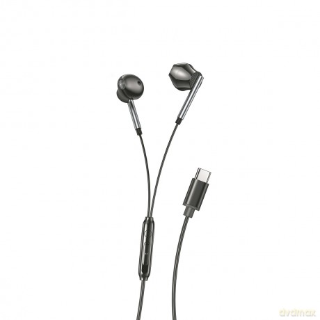 XO słuchawki przewodowe EP66 USB-C douszne czarne
