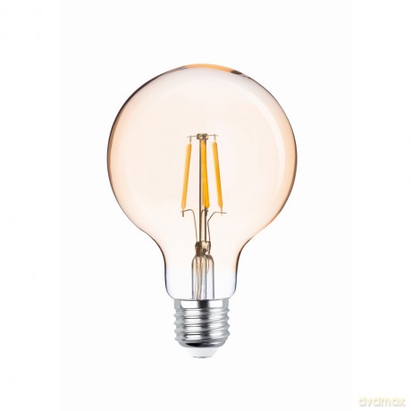 Żarówka LED Filament E27 G95 4W 230V 2200K 400lm COG złota Forever Light