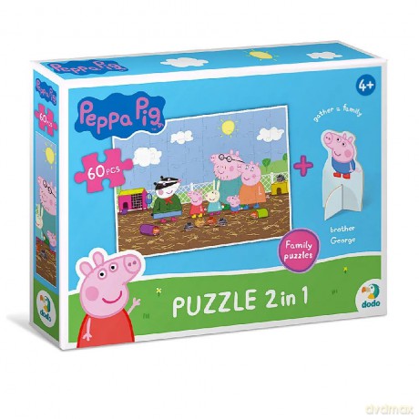 DODO 60 el. Peppa Pig with charater figure [PUZZLE]