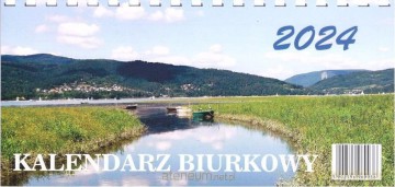 Kalendarz 2024 biurkowy poziomy [KALENDARZ]