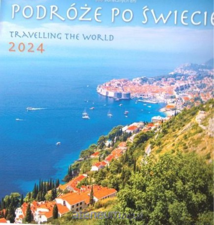 Kalendarz 2024 wieloplanszowy - Podróże po świecie [KALENDARZ]