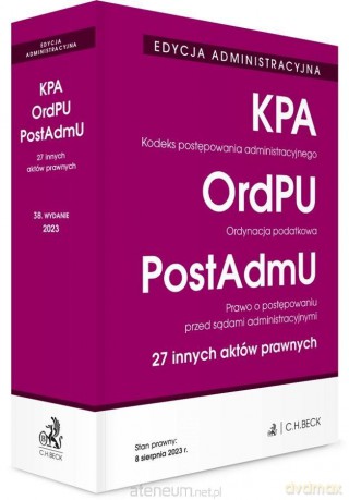 Kodeks postępowania administracyjnego w.38 [KSIĄŻKA]