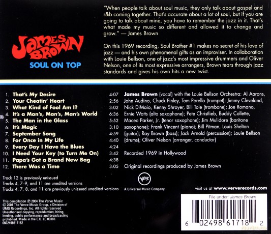 James Brown: Soul On Top [CD]