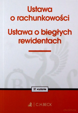 Ustawa o rachunkowości.. w.37 [KSIĄŻKA]