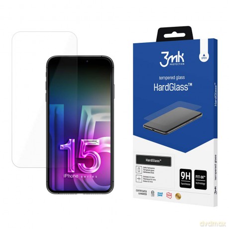 Szkło Hartowane do Apple iPhone 15 - 3mk HardGlass