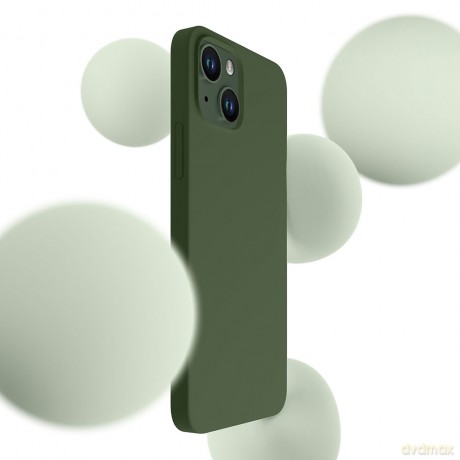 Apple iPhone 15 - 3mk Hardy Silicone MagCase Alpine Green