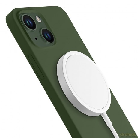 Apple iPhone 15 - 3mk Hardy Silicone MagCase Alpine Green
