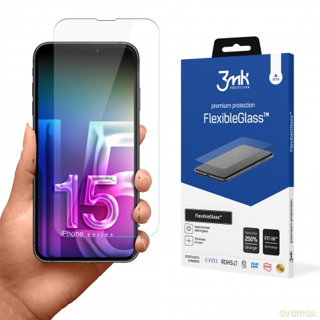 Apple iPhone 15 Plus - 3mk FlexibleGlass