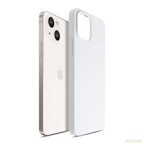 Apple iPhone 15 Plus - 3mk Hardy Silicone MagCase Silver-White