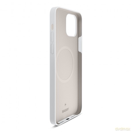 Apple iPhone 15 Plus - 3mk Hardy Silicone MagCase Silver-White