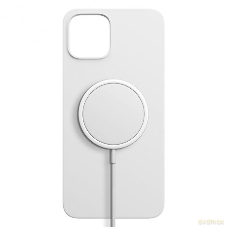 Apple iPhone 15 Plus - 3mk Hardy Silicone MagCase Silver-White