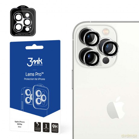 Ochrona na obiektyw aparatu do Apple iPhone 15 Pro - 3mk Lens Protection Pro