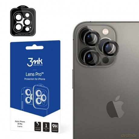 Ochrona na obiektyw aparatu do Apple iPhone 15 Pro - 3mk Lens Protection Pro Graphite