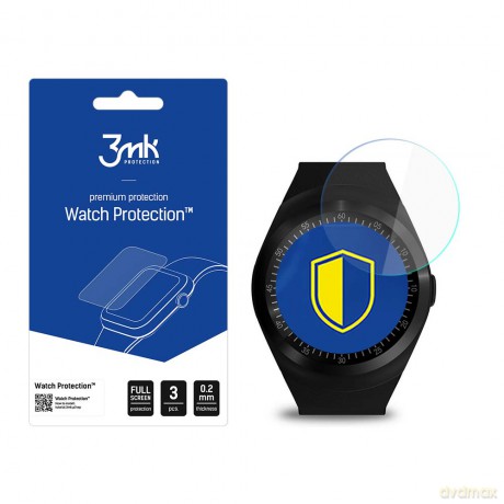 Media-Tech Round Watch GSM MT855 - 3mk Watch Protection v. FlexibleGlass Lite