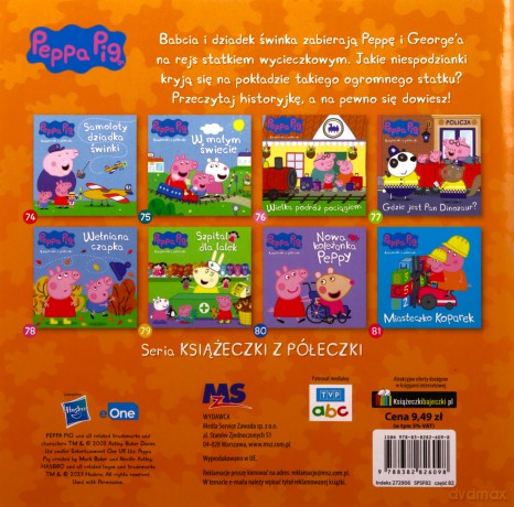 Peppa Pig. Książeczki z półeczki cz. 82 Na statku wycieczkowym [KSIĄŻKA]
