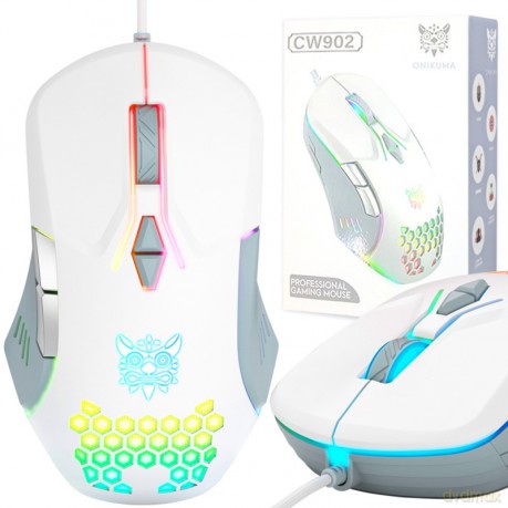 ONIKUMA CW902 Myszka Gamingowa przewodowa RGB Biały