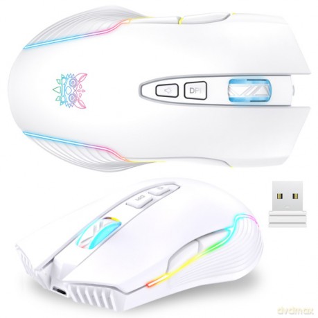 ONIKUMA CW905 Myszka Gamingowa bezprzewodowa RGB Biały