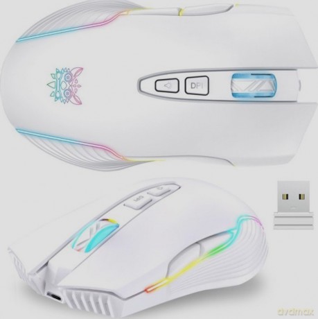 ONIKUMA CW905 Myszka Gamingowa bezprzewodowa RGB Biały