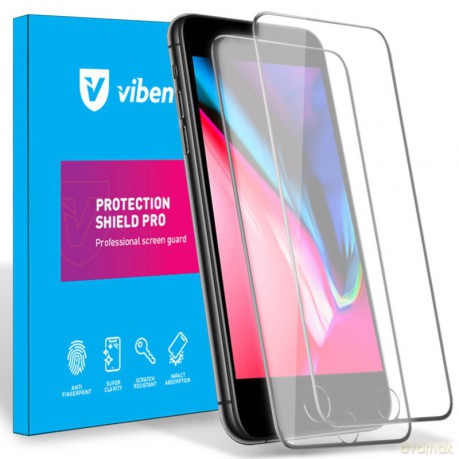 VIBEN 2x Szkło ochronne 5D iPhone 6 6s 7 8 SE 2020 Czarny