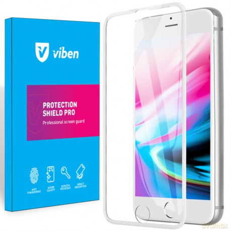 VIBEN Szkło ochronne 5D iPhone 6 6s 7 8 SE 2020 Biały