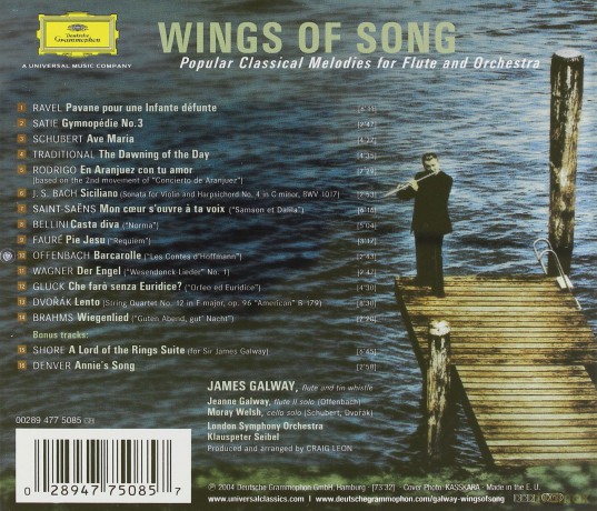 James Galway: Wings Of Song [CD]