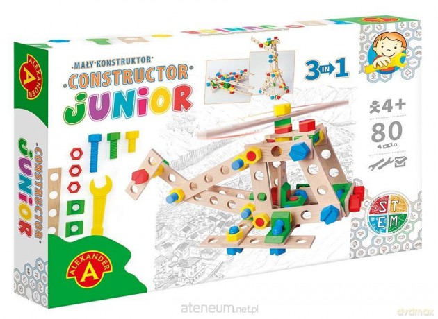 Mały Konstruktor Junior - Helicopter 3w1