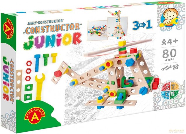 Mały Konstruktor Junior - Helicopter 3w1