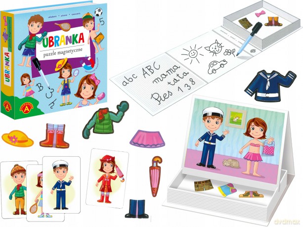Puzzle magnetyczne - Ubranka [PUZZLE]