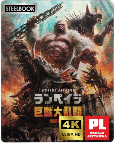 Rampage: Dzika furia (steelbook) [Blu-Ray 4K]+[Blu-Ray]