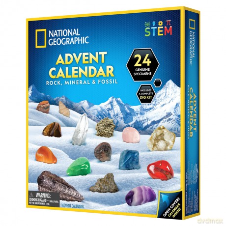 NATIONAL GEOGRAPHIC Kalendarz Adwentowy Minerały, zabawka kreatywna