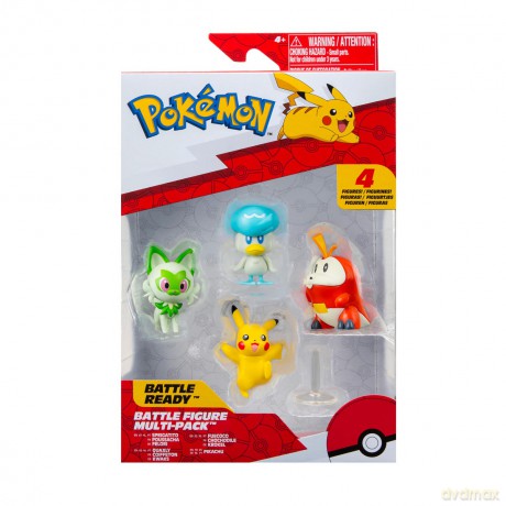 POKEMON Figurki bitewne First Partner Pokémon Set - Generatia IX (Fuecoco, Sprigatito, Quaxly, Pikachu) [FIGURKA]