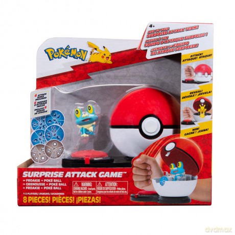 POKEMON Surprise Attack Gra - Froakie with Poké Ball Seria 3 [FIGURKA]