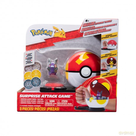 POKEMON Surprise Attack Gra - Morpeko Hangry-Mode with Fast Ball Seria 3 [FIGURKA]
