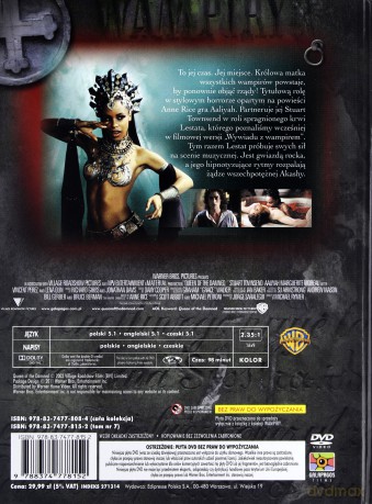 Królowa potępionych (Wampiry Kolekcja Filmowa 07) (booklet) [DVD]