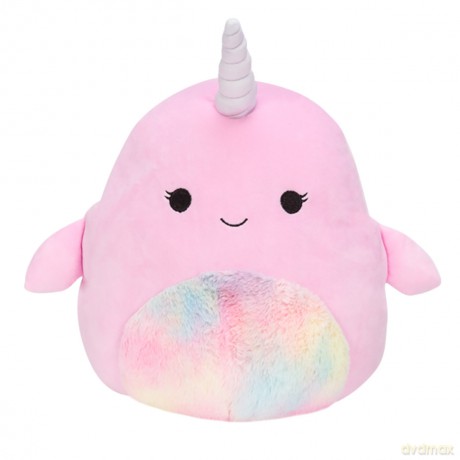 SQUISHMALLOWS Różowy Narwal Esme, pluszak, 30 cm