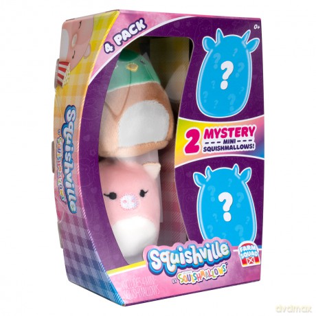 SQUISHVILLE Mini Squishmallow Farm Squad, pluszak, 4 szt.