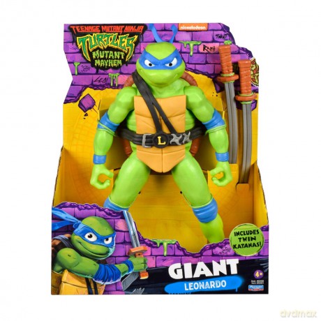 WOJOWNICZE ŻÓŁWIE NINJA zmutowany chaos Leonardo, 30 cm [FIGURKA]