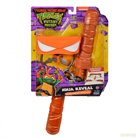 WOJOWNICZE ŻÓŁWIE NINJA zmutowany chaos Nunchaku Michelangelo, zestaw do odgrywania ról, cm